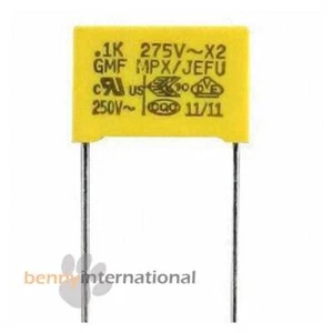 100nF 275V AC X2 SAFETY CAPACITORS Polypropylene Film MPX Metalized 0.1uF - Picture 1 of 1