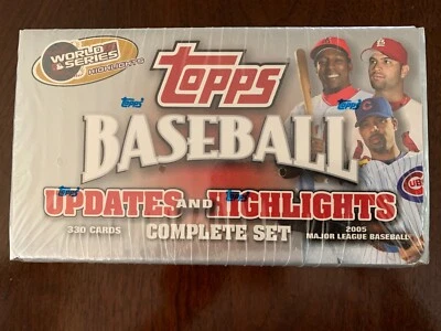 TOPPS 2005 MAJOR LEAGUE BASEBALL UPDATES & HIGHLIGHTS FACTORY SEAL SET 330 CARDS - Image 1 of 2