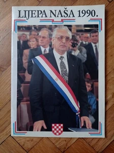 Lijepa Nasa 1990 Croatia Independence Croatian Statehood Day Tuđman Booklet - Imagen 1 de 12
