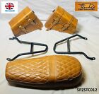 Royal Enfield Continental 650 Gt Touring Seat Leather Saddle Bags Pannier Rack