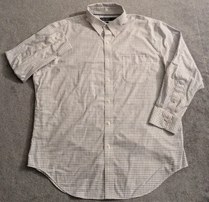 Lauren Ralph Lauren Hemd Herren 17 1/2 32/33 weiß kariert Classic Fit bügelfrei  - Bild 1 von 5