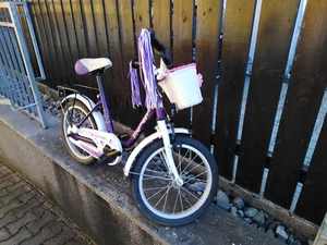 Mädchenfahrrad 16 Zoll lila-weiss "EMPRESS" v. Bachtenkirch - Bild 1 von 3