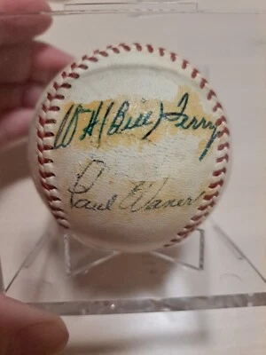 Paul Waner Bill Terry JSA Firmado Salón de la Fama Autografiado Béisbol Ver Fotos Foto 1 de 4