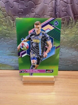 2023 Topps Finest MLS #90 Mikael Uhre Rookie Green /99 Philadelphia Union RC - Image 1 of 2