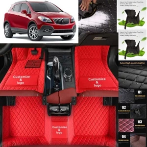 For Buick Encore Car Floor Mats Waterproof Auto Custom Liner Carpets PU Leather - Imagen 1 de 42