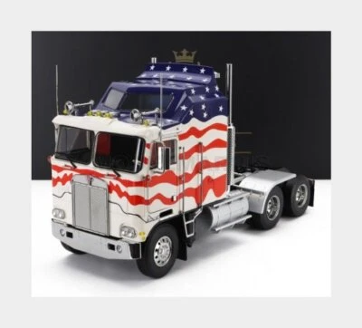 ROAD-KINGS RK180146 KENWORTH - K100 AERODYNE TRACTOR TRUCK STARS & STRIPES 3-ASS - Immagine 1 di 2