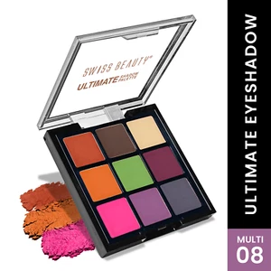 Swiss Beauty Ultimate 9 Pigmented Colors Eyeshadow Palette Multishade (6g) - Picture 1 of 11