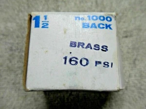 Ashcroft No. 1000 1/4" NPT Back Connection 0-160 PSI 1.5" Brass Pressure Gauge - Picture 1 of 4