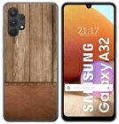 Coque Gel Tpu Pour Samsung Galaxy A32 4G Design Bois 09 Dessins