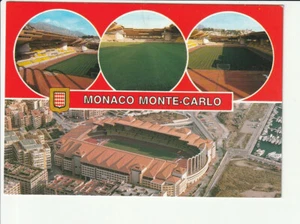 MONTE CARLO / Monaco...., Stadion, 4 Fotos, u.a. Luftbild ....col AK - Picture 1 of 2