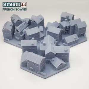 Memoir 44 European Towns Set of 3 | WW2 Gaming TTRPG Scenery - Picture 1 of 11