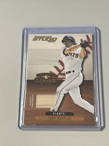 2001 Donruss Studio Leather And Lumber Jeff Kent Bat Relic 