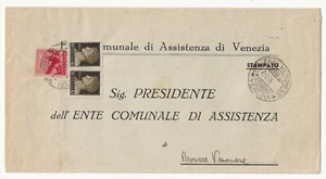 Piego con coppia 10 c. Luogotentenza 1945 Emissione Novara e 80 c. Democratica - Picture 1 of 1