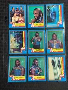 1983 Topps THE A-TEAM Trading Card SET of 78 w/ 2 Wrappers (Grade 8.0/8.5)