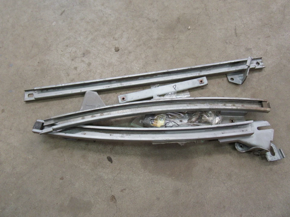 1969 1970 Chevrolet Impala 4 door hardtop inner door window regulator tracks PF - Image 1 of 1