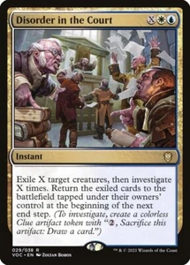 4x Disorder in the Court - NM - Crimson Vow Commander - SPARROW MAGIC mtg - Picture 1 of 1