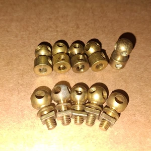 10 X PCS(5 X #136/136A)BRASS MECCANO HANDRAIL COUPLING/SUPPORT - Picture 1 of 1