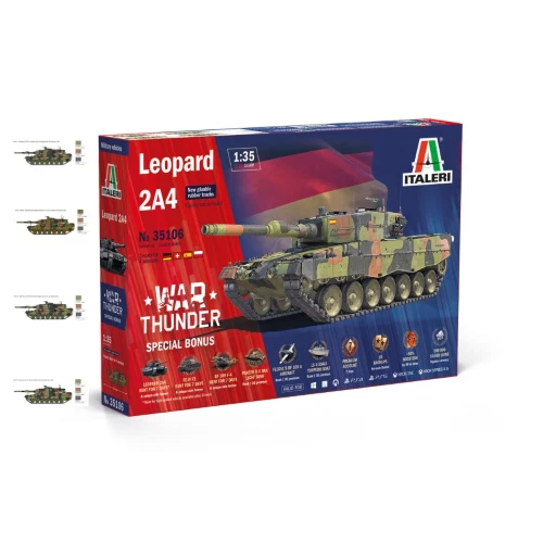 ITALERI IT35106 1/35 Warthunder Leopard 2A4 Plastic Model (Tank)