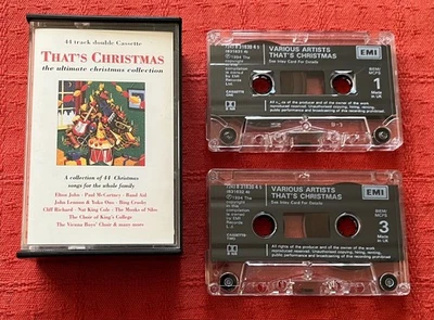 VARIOUS-DOUBLE CASSETTE TAPE-THAT'S CHRISTMAS-THE ULTIMATE CHRISTMAS COLLECTION - Image 1 of 4