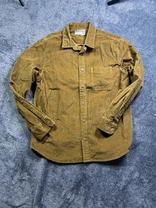 Camisa Everlane Para Hombre Mediana Marrón Pana Algodón Orgánico Botón Delantero Informal - Imagen 1 de 6