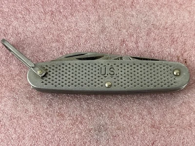 CAMILLUS USA 1979 Military Camp Knife VINTAGE U.S. Army Navy 4-Blade Utility - Image 1 of 4