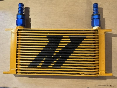 19 Row Aluminum Stack-Plate Oil Cooler Universal -10AN Yellow Race/Turbo - Image 1 of 4