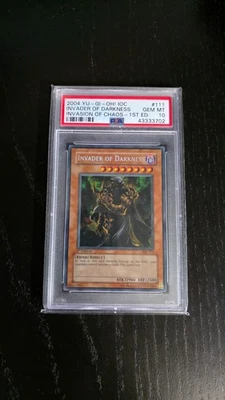YUGIOH  2004 Invader of Darkness IOC-111 1st Edition Secret Rare - PSA 10 - Image 1 of 2