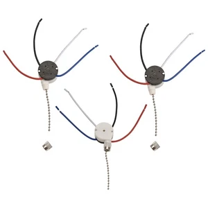 3 StüCk Ze-208S E89885 3-Gang-4-Draht-Zugkettenschalter Deckenventilator Li7600 - Bild 1 von 8