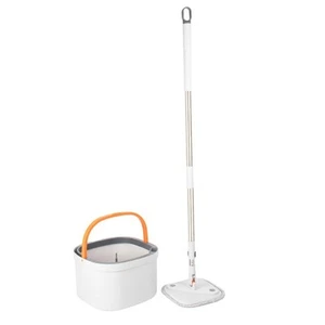 A2Z Spin Mop Bucket Set Easy Square 360 Wet Dry Cleaning Hardwood Tile Floor - Picture 1 of 6