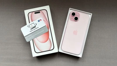 Apple iPhone 15 256GB Pink Unlocked 5G 6.1" Retina XDR - New - Apple Warranty - Image 1 of 4