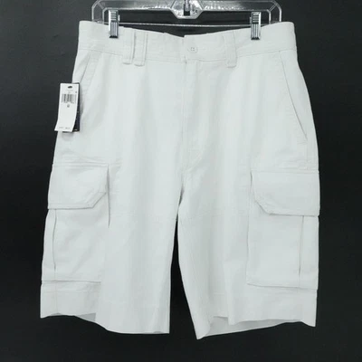 Polo Ralph Lauren Shorts Mens 32 White Cargo Classic Polo Chino Pockets Utility - Image 1 of 4