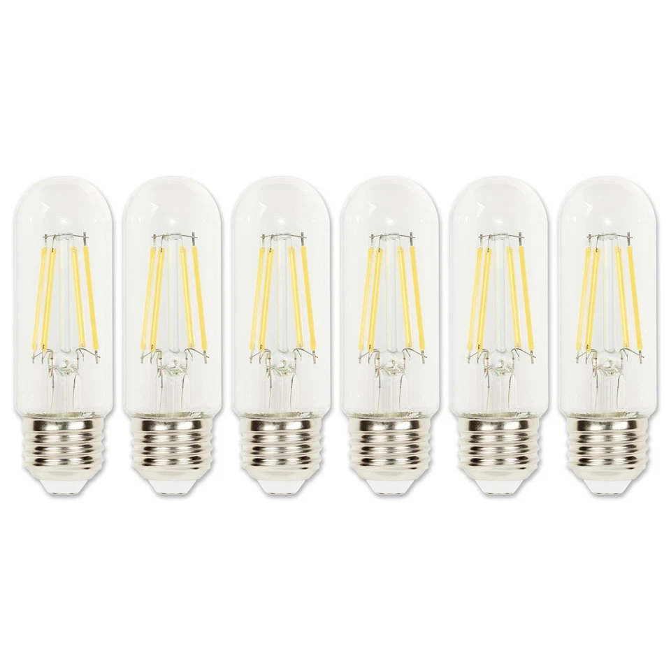Westinghouse 5341020 Pack of (6) 6.5 Watt Dimmable T10 Medium - Clear - Image 1 of 4
