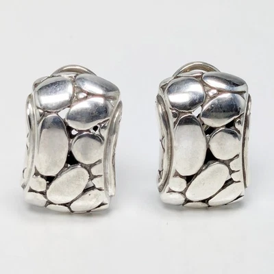 John Hardy Kali Pebble Earclip Earrings Sterling Silver Preowned - Image 1 of 4