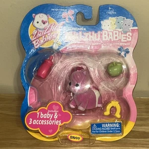 Zhu Zhu Babies Savvy Baby include coperta e 3 accessori NUOVO SPEDIZIONE GRATUITA - Foto 1 di 3