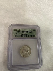 1981-S Jefferson Nickel Type 1 PR70 DCAM ICG - Picture 1 of 4