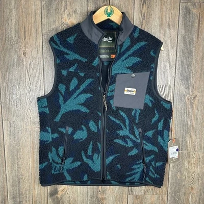 Howler Bros Chisos Fleece Vest Forgotten Forest Print NWT Full Zip Mens Small - Image 1 of 4