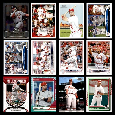 Lote de 12 tarjetas de béisbol Albert Pujols 2010 Bowman Platinum St. Louis Cardinals Set Foto 1 de 4