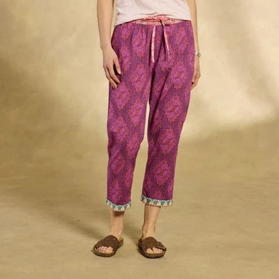 Sundance Leia Crop Pants Size XS P Pockets Pull On Cottagecore Hippie Boho B - Image 1 of 4