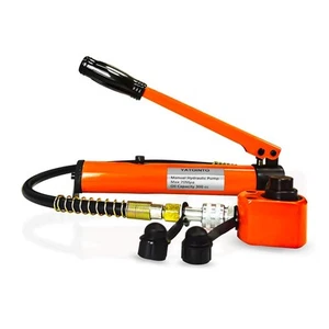 20 Ton Low Profile Hydraulic Cylinder Jack 20T-1.18" Stroke, orange-red - Picture 1 of 7