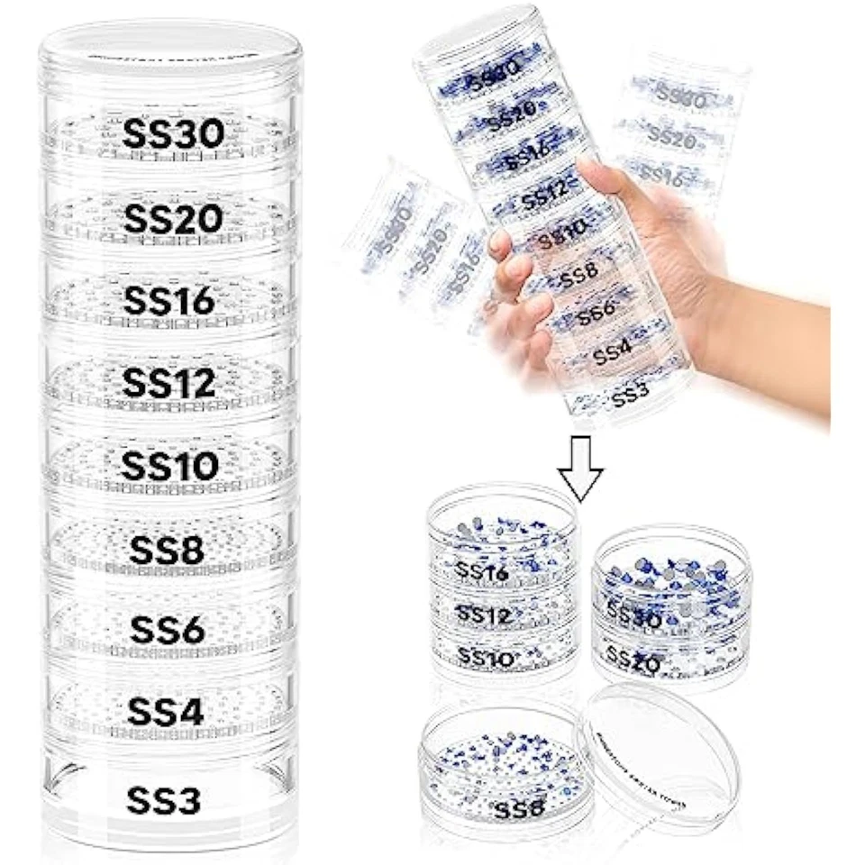 Torre clasificadora de diamantes de imitación - Torre agitadora apilable para separar rines Foto 1 de 1