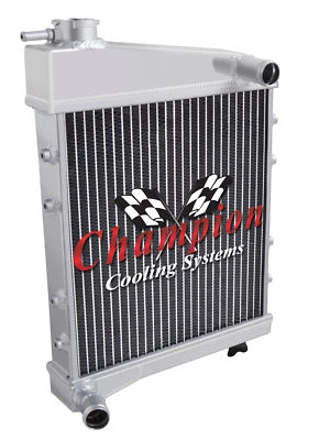 Radiador Alliant Champion 2 fileiras todo em alumínio para 1961 - 1975 Austin Mini #EC6175 - Imagem 1 de 4