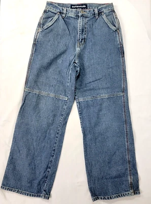 Nautica 牛仔裤蓝色牛仔裤男童青少年复古 14 27 英寸腰 27 英寸内缝 — 第 1/4 张图片