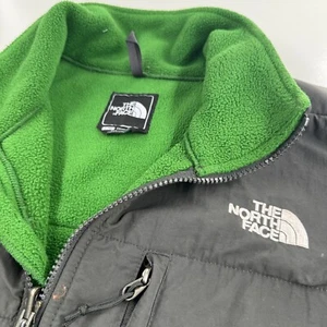 TNF The North Face Polartec MENS Gray Green Full Zip Coat Jacket SIZE LARGE - Picture 1 of 24