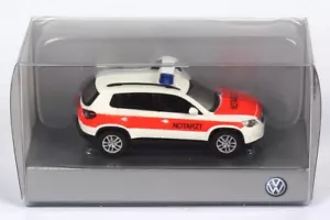 RARE VW TIGUAN 5N TDI TSI 2007 NOTARZT GERMAN DOCTOR 1:87 WIKING (DEALER MODEL) - Picture 1 of 7