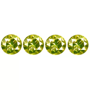 0,07 kt (4 Stck. Posten) Bemerkenswerte KALIBRIERTE GRÖSSE (2 x 2 mm) Runde Form Diamant - Bild 1 von 1