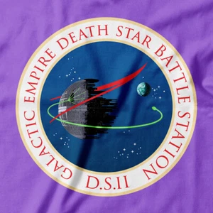Mash up NASA Seal logo STAR WARS T-Shirt Death Star | darth vader yoda gift for - Picture 1 of 9