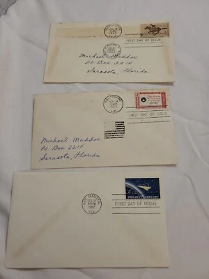 Lot of 3 First Day Issue Covers 1960 and 1962 Scott 1142 1154 1193  - Image 1 of 4