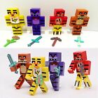 Five Nights at Freddys x 4 Figures Moving Arms & Swords