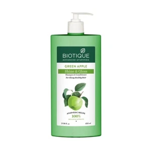 Biotique Green Apple Shine & Gloss Shampoo 650ml Free Shipping World Wide - Picture 1 of 6