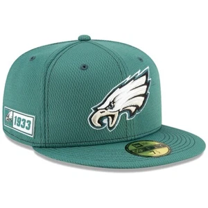Philadelphia Eagles Hat New Era 59Fifty Fitted Cap Green 1933 100th Season Logo - Picture 1 of 4